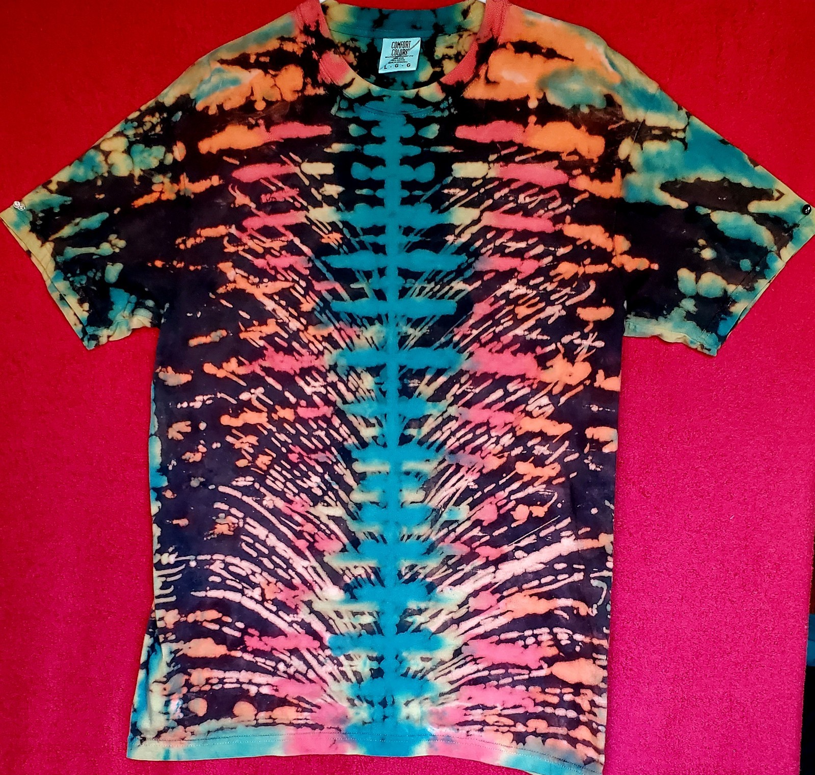 GILDAN SIZE LARGE 100% Cotton Tye Dyed Shirt Pre-washed WON’T FADE VERY SOFT