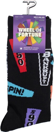Perri’s – Wheel of Fortune – Knit In – Crew Socks [New ] Socks