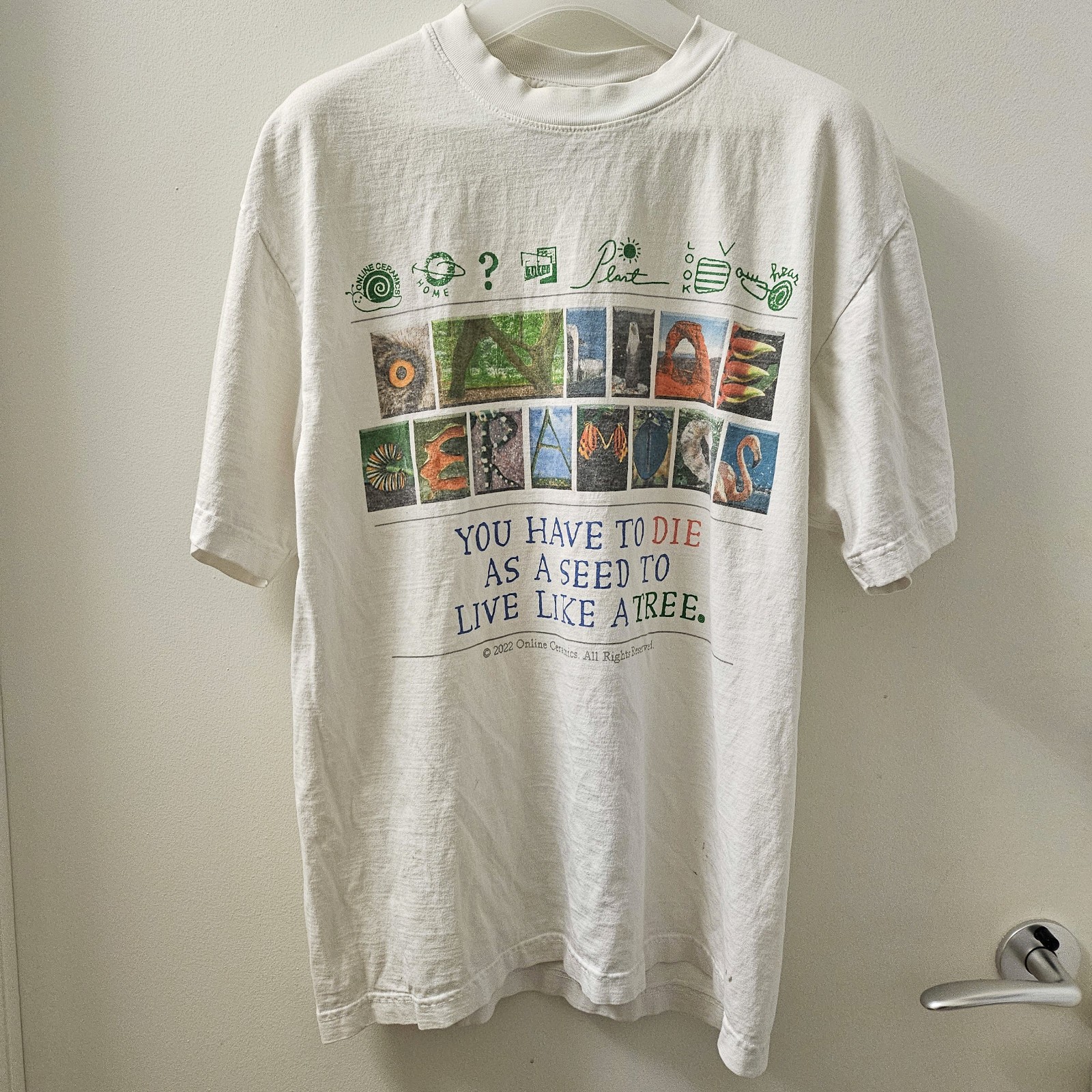 Online Ceramics Seed Graphic T Shirt M