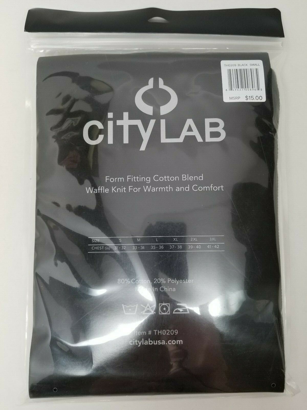 New Men’s CityLAB Fitted Thermal Crewneck Shirt Select Color & Size