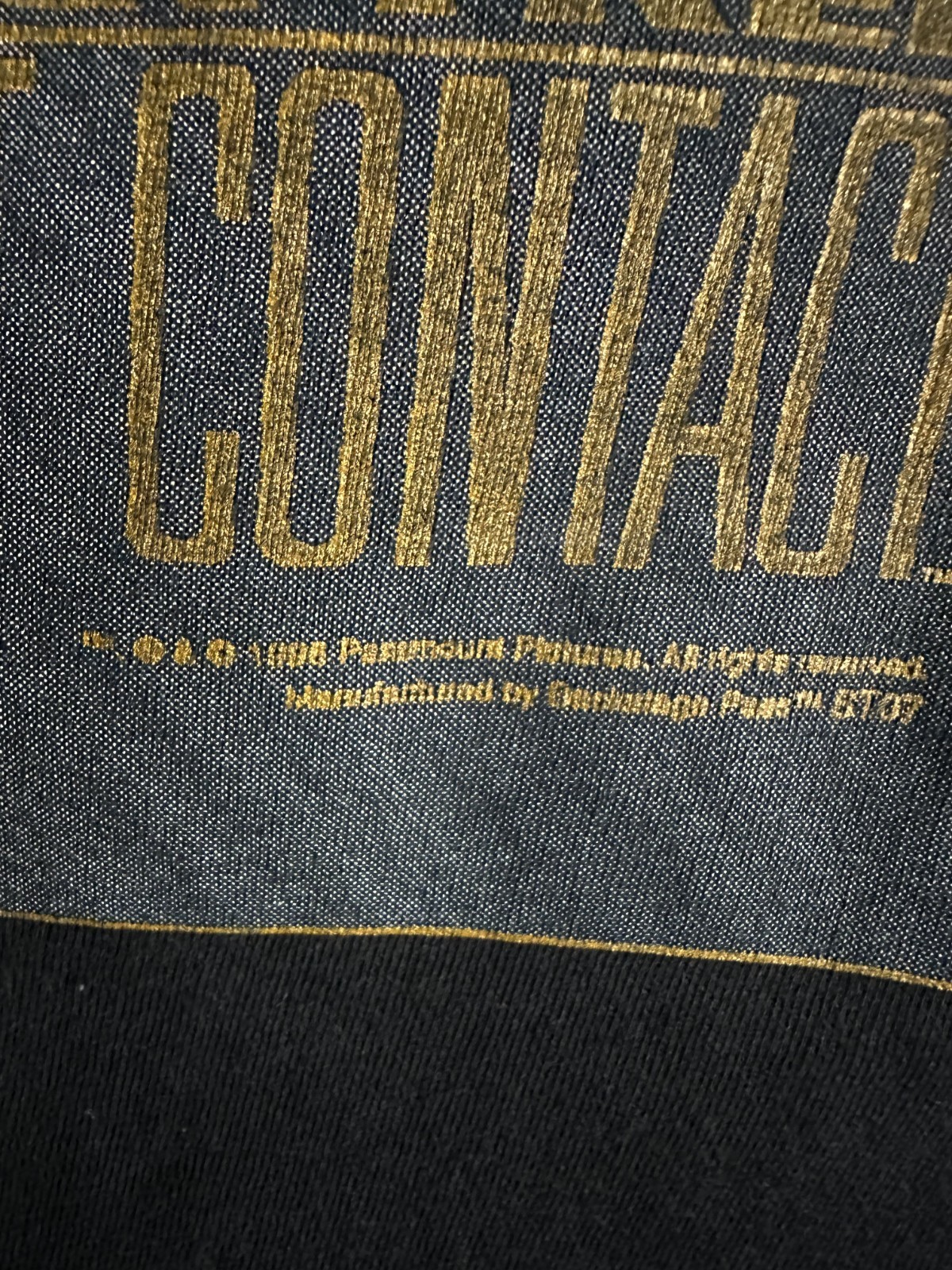 Vintage 1996 Star Trek First Contact Movie T-Shirt Hanes XL Size Single Stitch