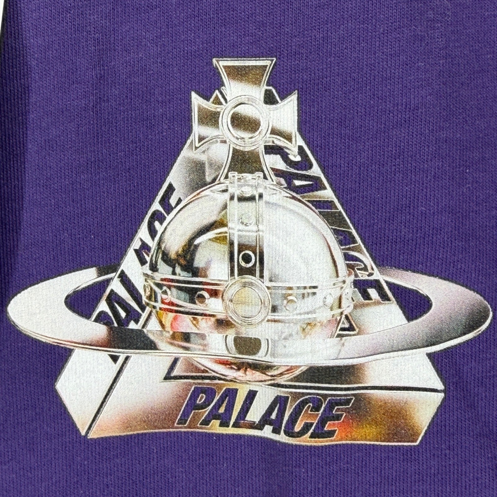 Palace Vivienne Westwood Orb T-Shirt Purple AW24 Graphic Tee Mens XS NEW