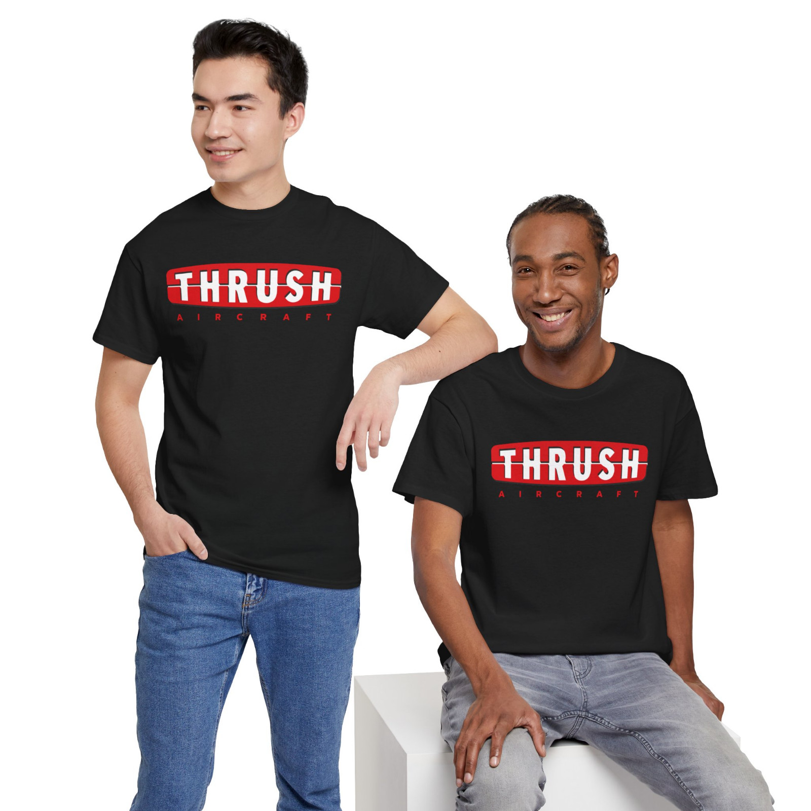 New Tee Shirt Thrush Aircraft Logo Men’s T-Shirt American T-Shirt