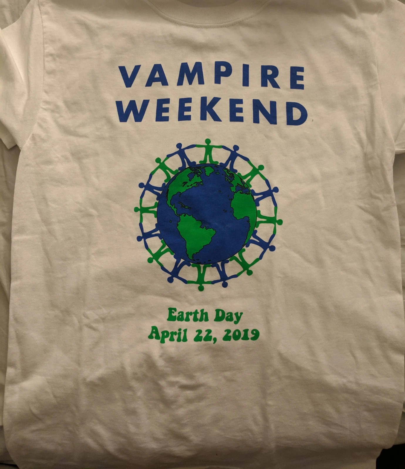 VTG Vampire Weekend Band Earth Day 2019 Cotton White T Shirt S-5XL BT525