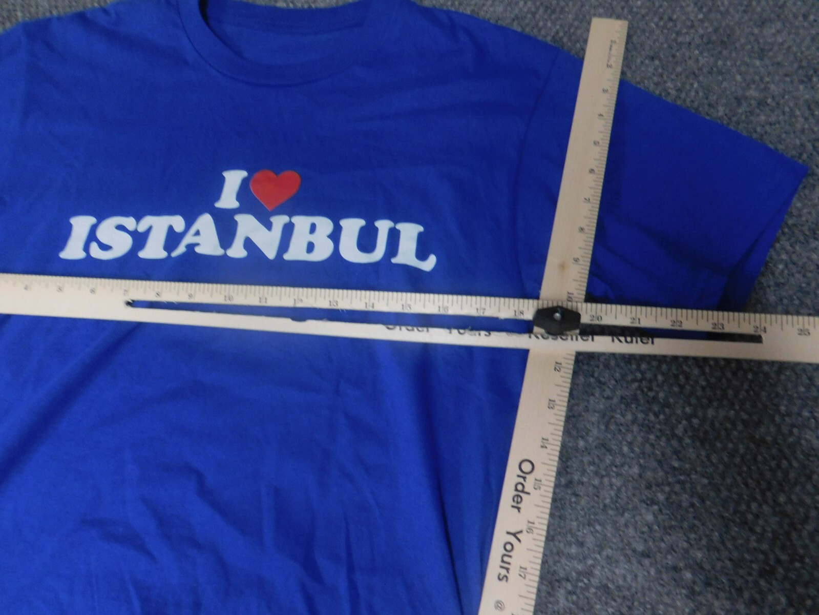 Instanbul MEns Shirt Small blue graphic