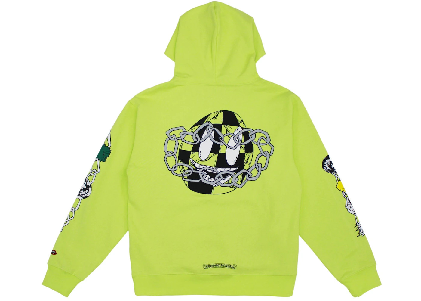 Size M Chrome Hearts Matty Boy Link Hoodie Lime Green