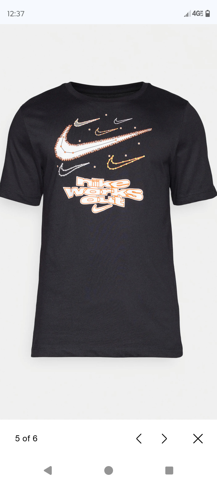 AUTHENTIC NIKE NSW WORKOUT GRAPHIC T SHIRT HV1651-010