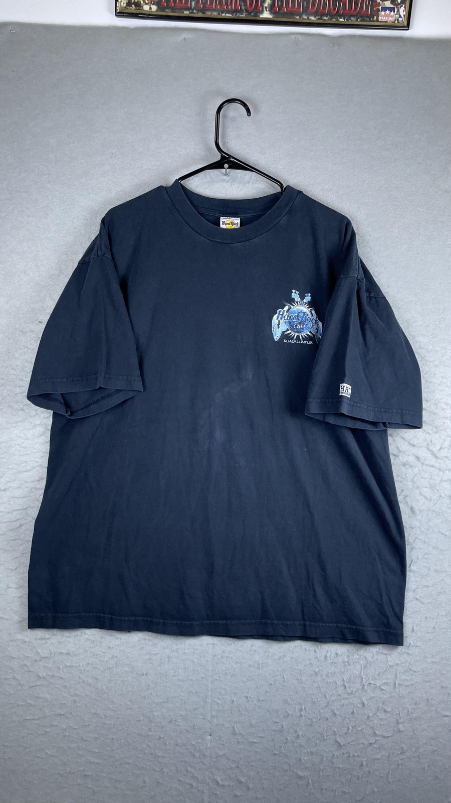 Hard Rock Cafe Shirt Mens 2XL Blue Kuala Lumpur Malaysia Graphic Tee T-Shirt