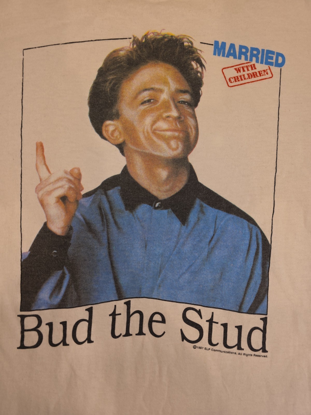 Vintage 80s Married With Children “Bud the stud” BUNDY TV Sitcom T-shirt L