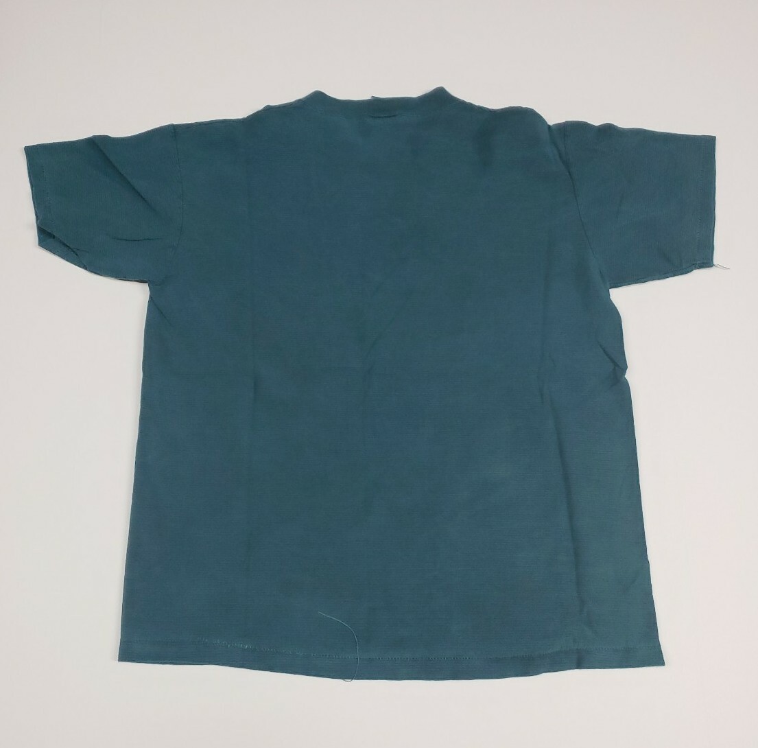 VTG 90s ONEITA Super Heavyweight MICROSTRIPE Blue T-Shirt Medium