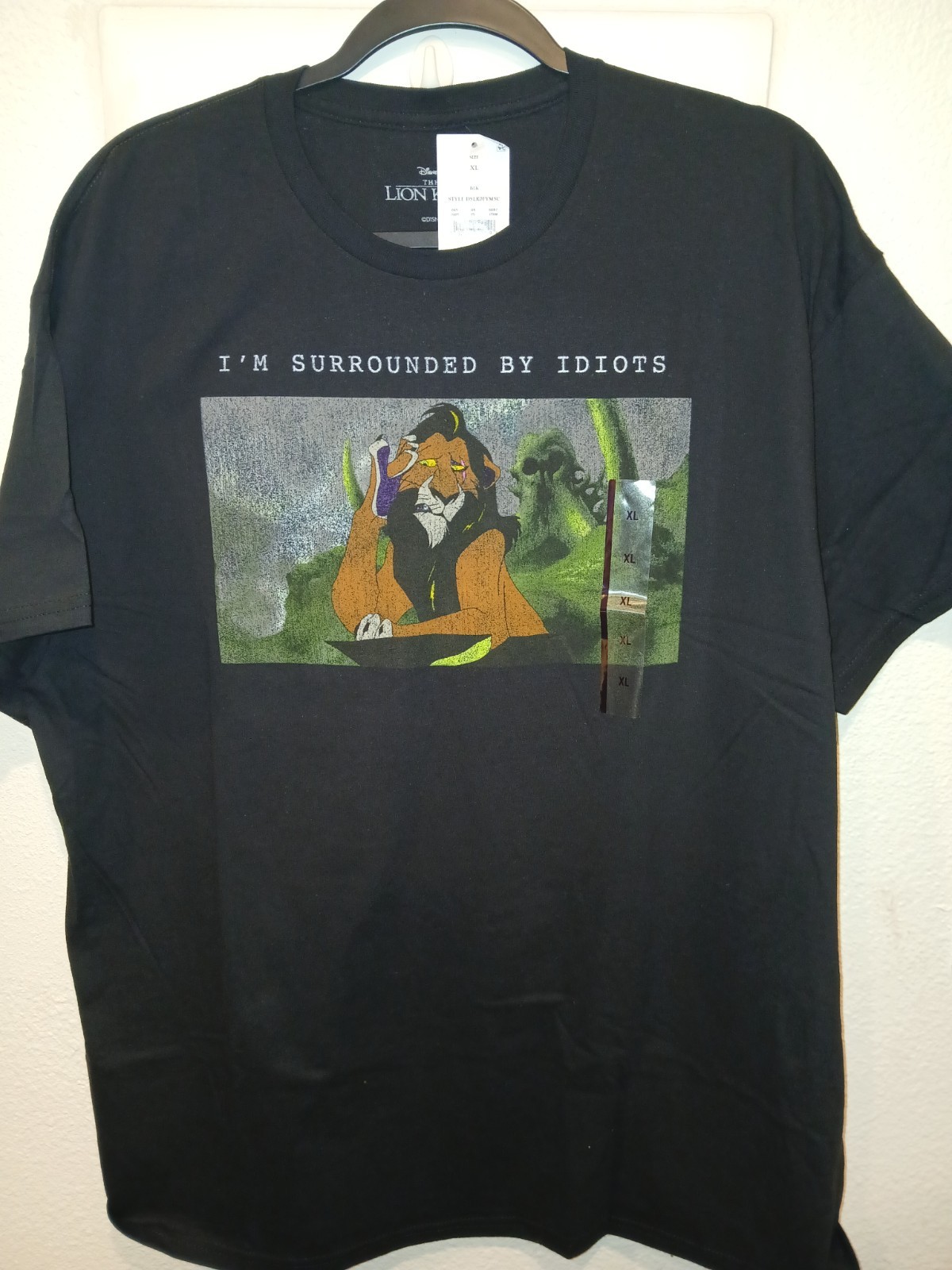 The Lion King I Am Surrounded by Idiots Black Sz M