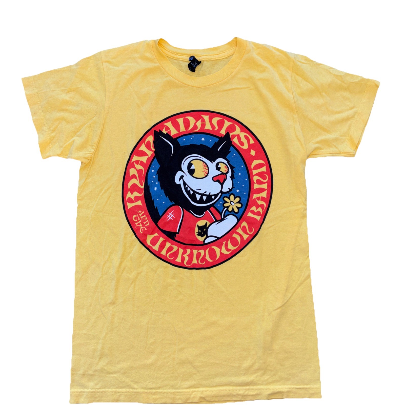 Ryan Adams And The Unknown Band Concert T Shirt Men’s Small Yellow