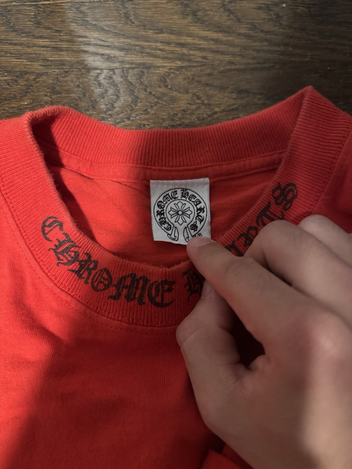 VINTAGE RED CHROME HEARTS DAGGERMEDIUM T-SHIRT