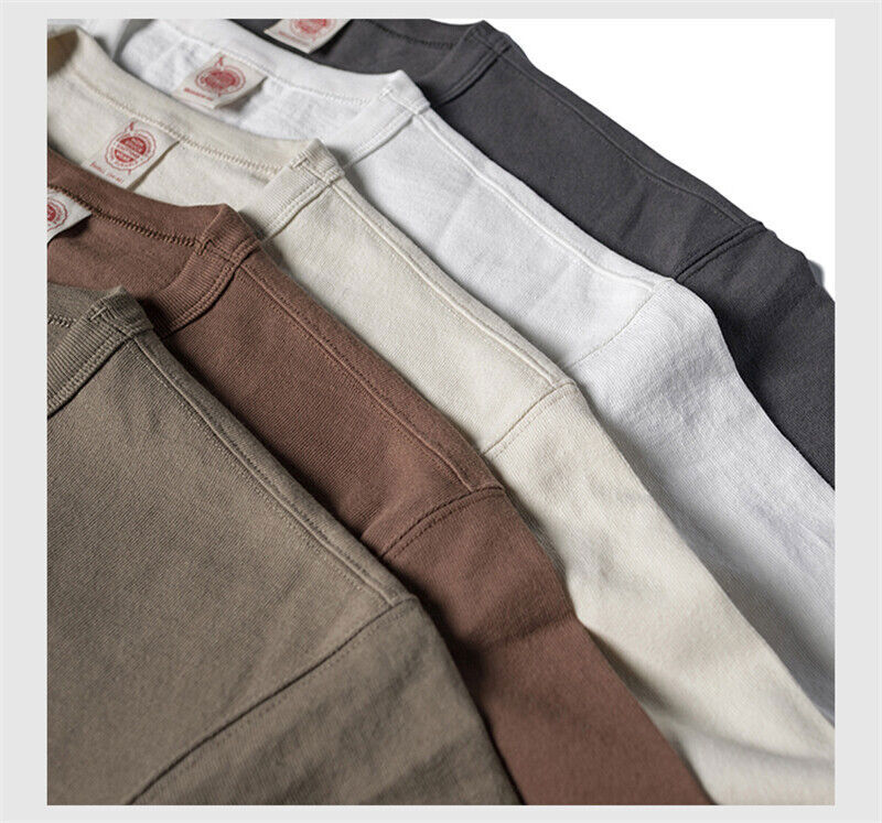 NON STOCK Drop Shoulder Pocket T-Shirt Loose Fit Men’s Heavyweight Cotton Tee
