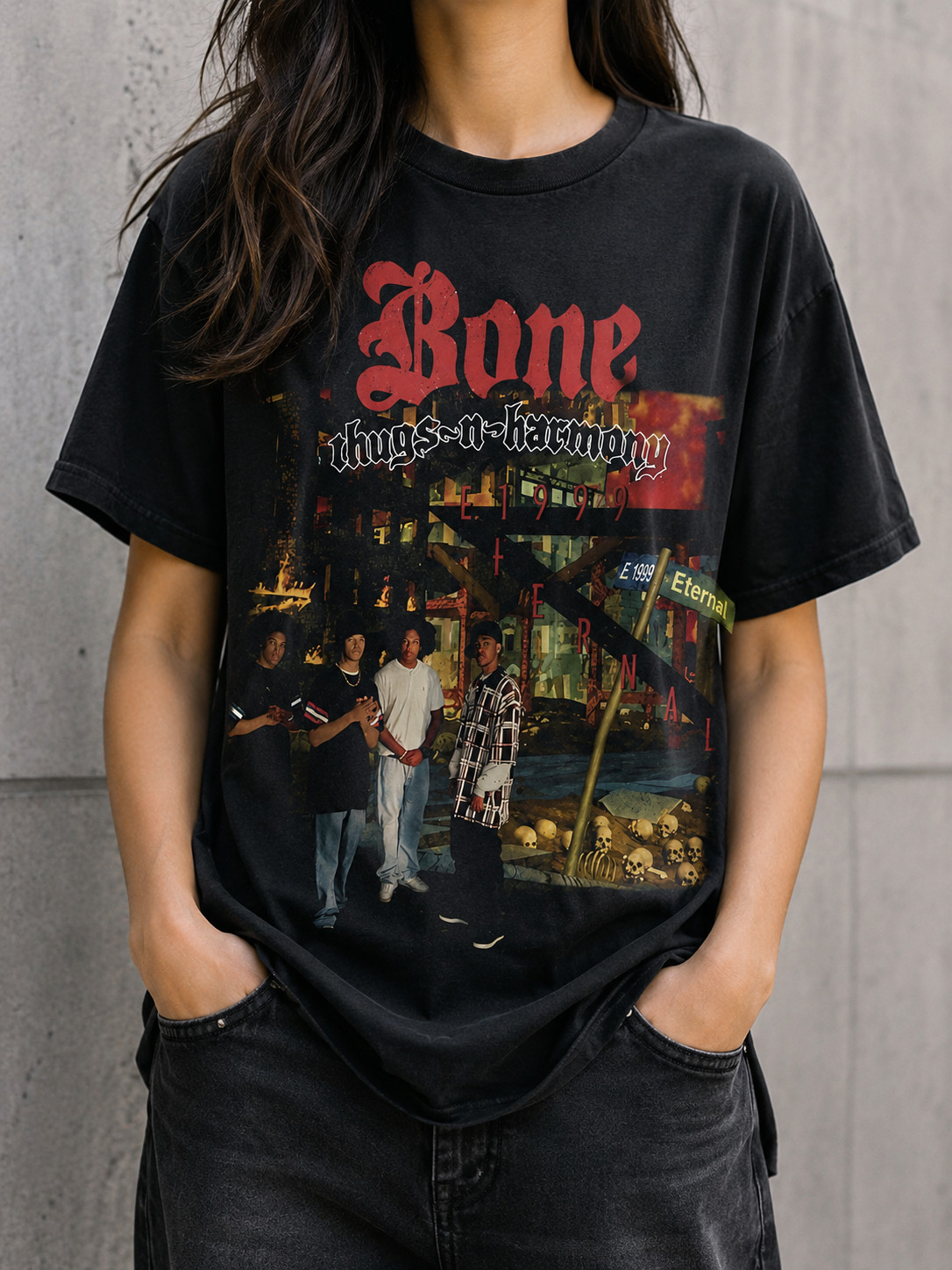 Vintage Hip Hop Graphic T-Shirt Inspired by 90s Rap Culture Streetwear Tee