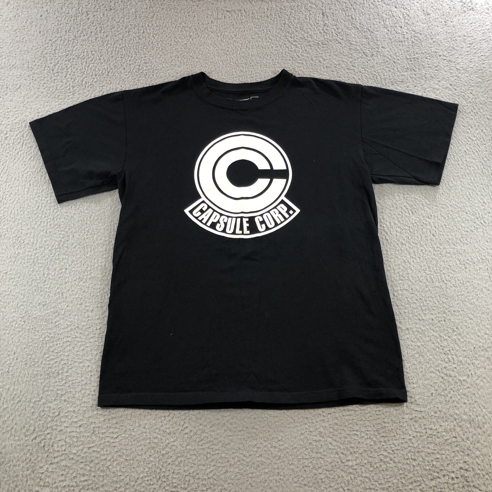 dragon ball Z t shirt mens M black capsule corp. trunks