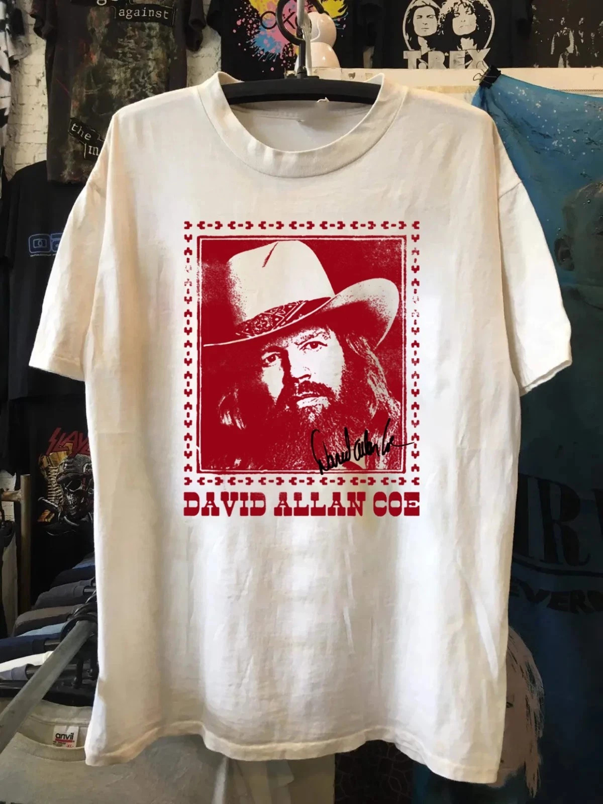 David Allan Coe memory T-shirt black Short sleeve All sizes S to 5XL