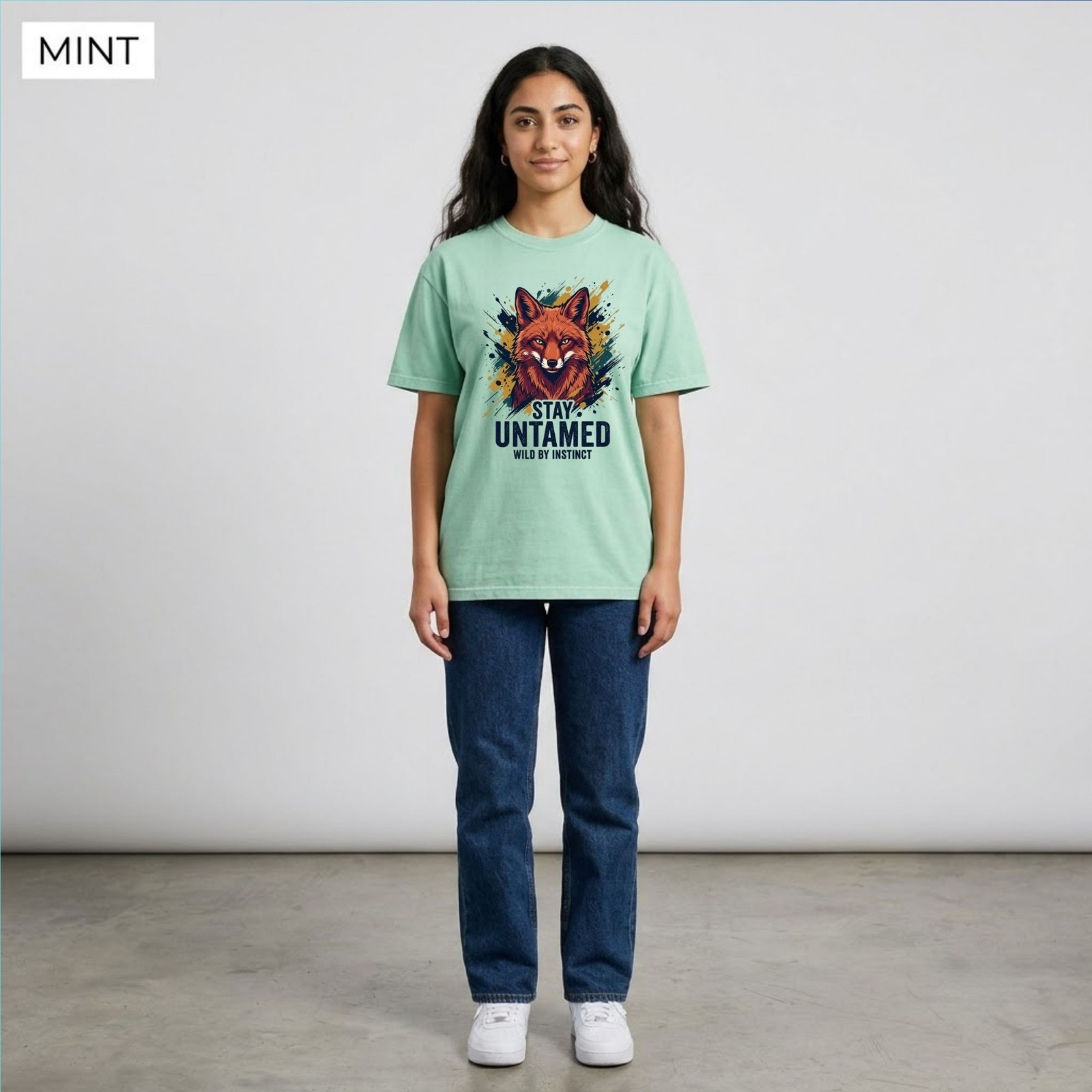 Stay Untamed Wild Fox Nature Wildlife Graphic Shirt Freeships