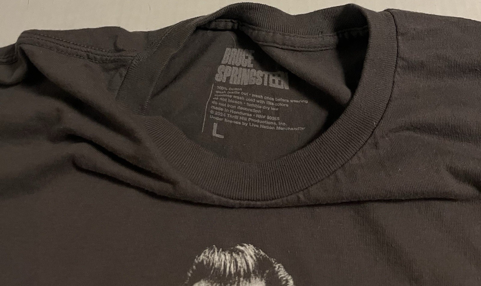 Bruce Springsteen 2024 Concert Tour E Street Band T-Shirt LARGE Music Rock Album