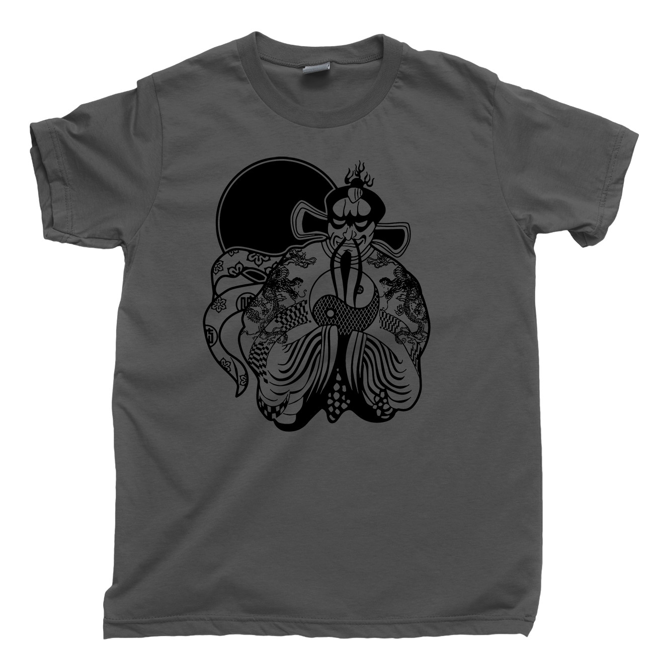 Jack Burton Fu Manchu T Shirt Big Trouble Little China Lo Pan Poster Movie Tee