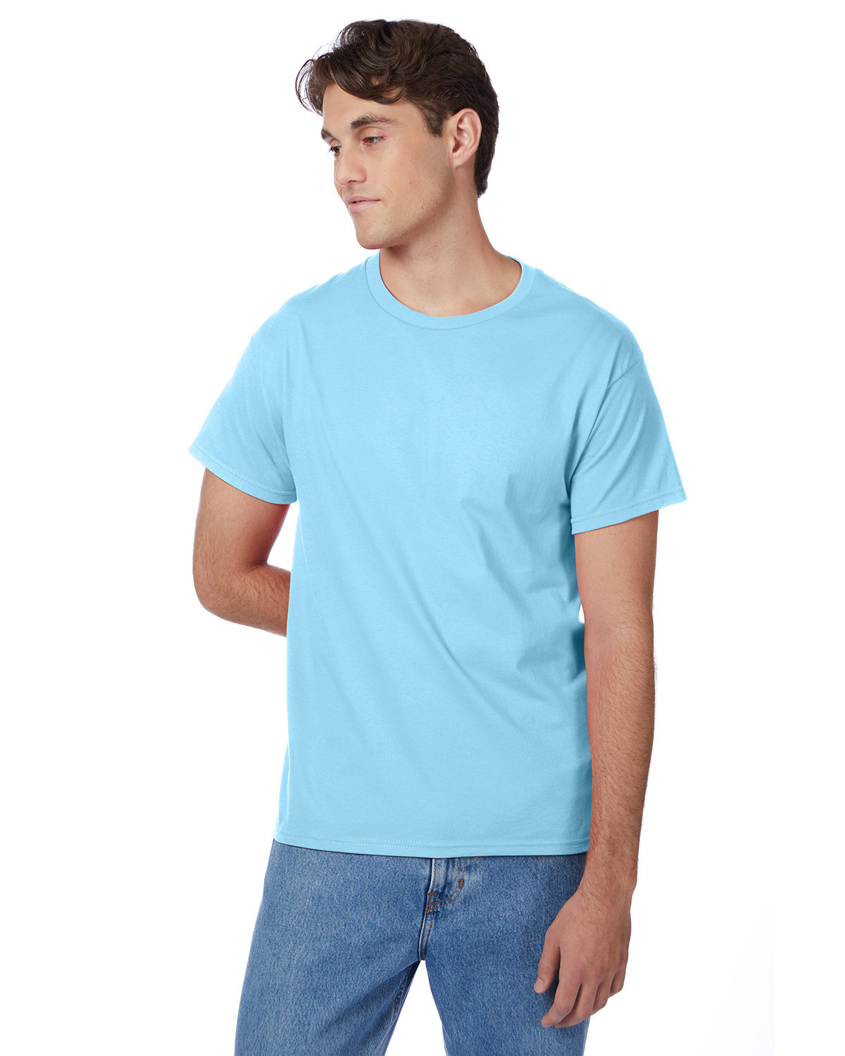2 Pack Of Hanes 5250T Mens Short Sleeve T Shirt Authentic-T Stylish Top T-Shirt