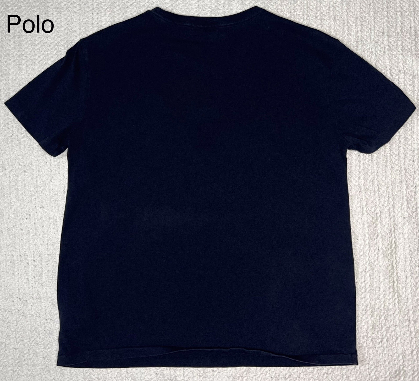 Polo Ralph Lauren Flag Logo Colorblock T-Shirt – Men’s Size M 20” X 24”– Navy