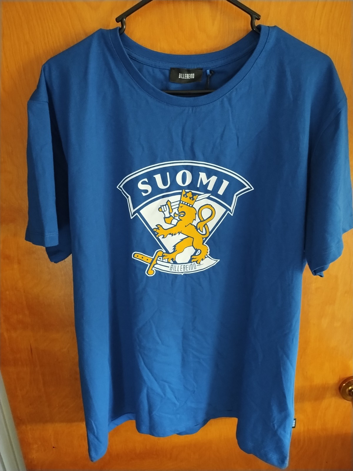 Leijonat X Billebeino Finland Hockey T-shirt Blue 2XL (Fits Like US XL)
