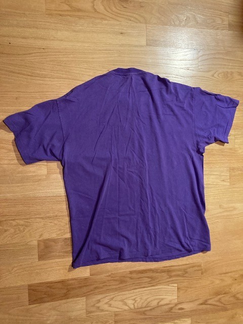 Vintage Original ’80s NAKED RAYGUN tshirt Purple/Green XL Chicago Punk EXCELLENT