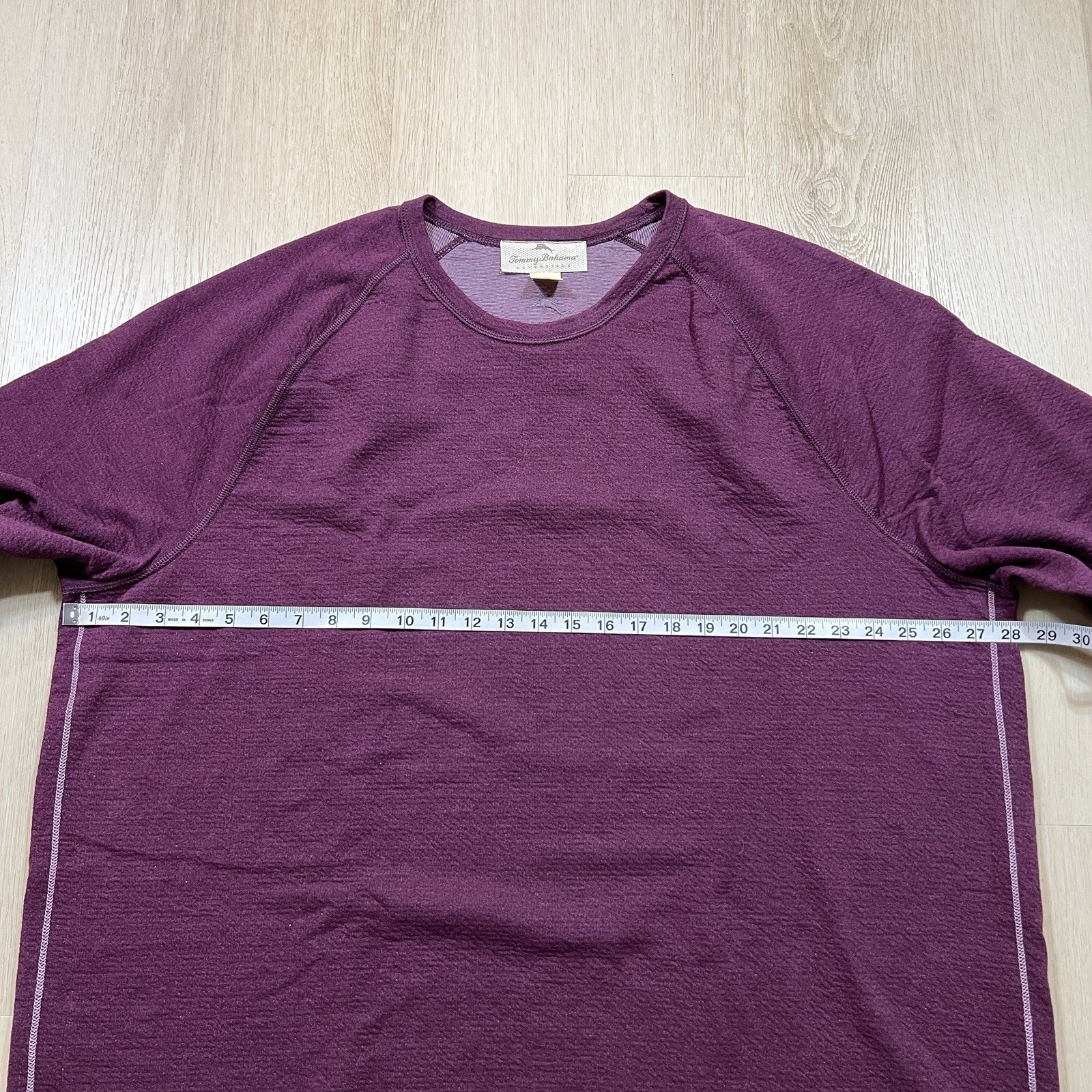 Tommy Bahama Men’s XXXL Reversible Long Sleeve TShirt – Purple Cruisewear