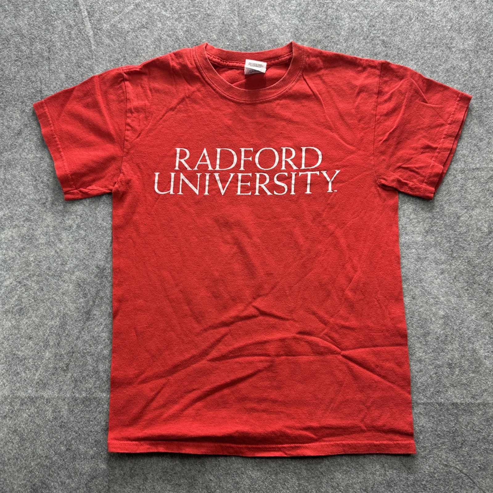 Radford University Shirt Mens Small Red Gildan Heavy Cotton College Tee