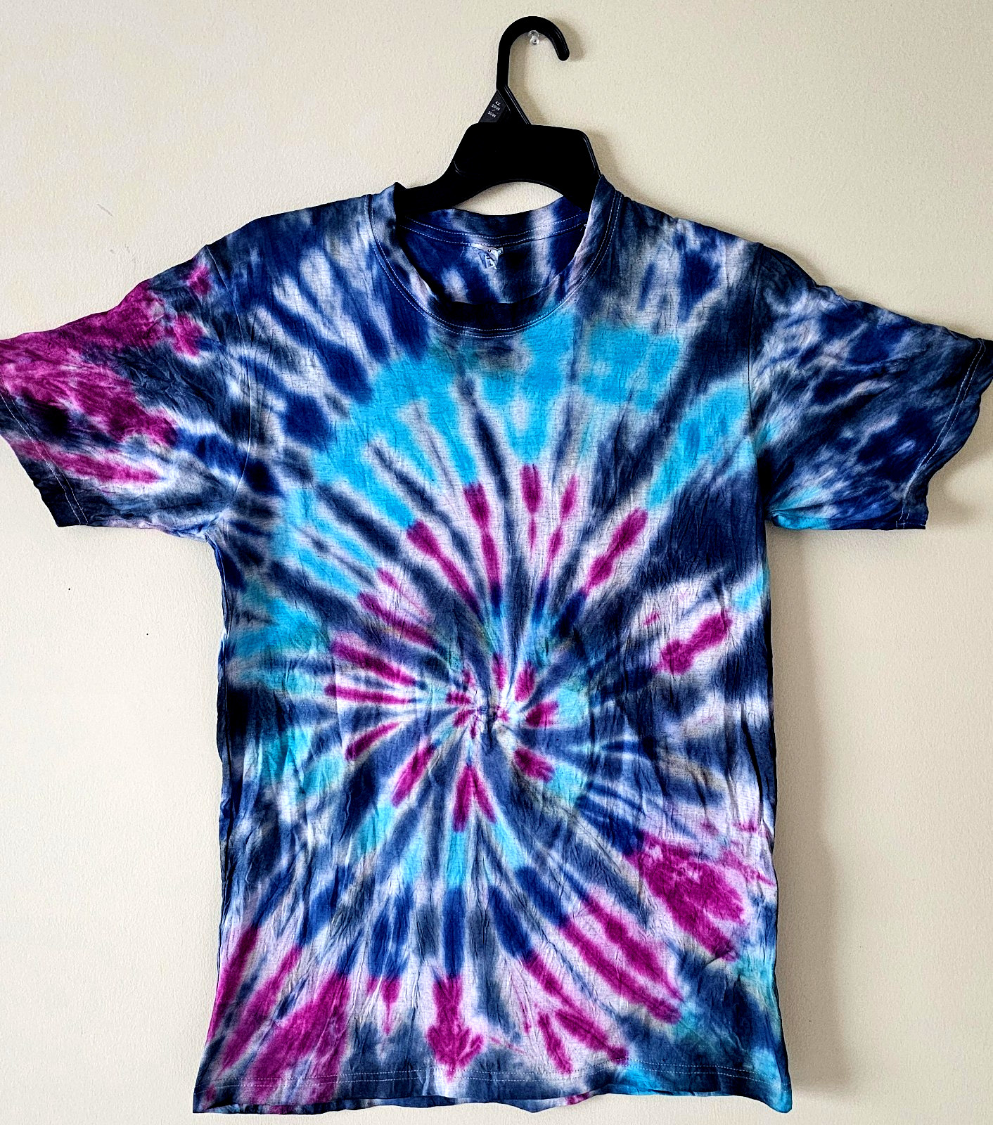 Multi Color Spiral Mens T-Shirt Blank Tye Dyed Tee Spiral New