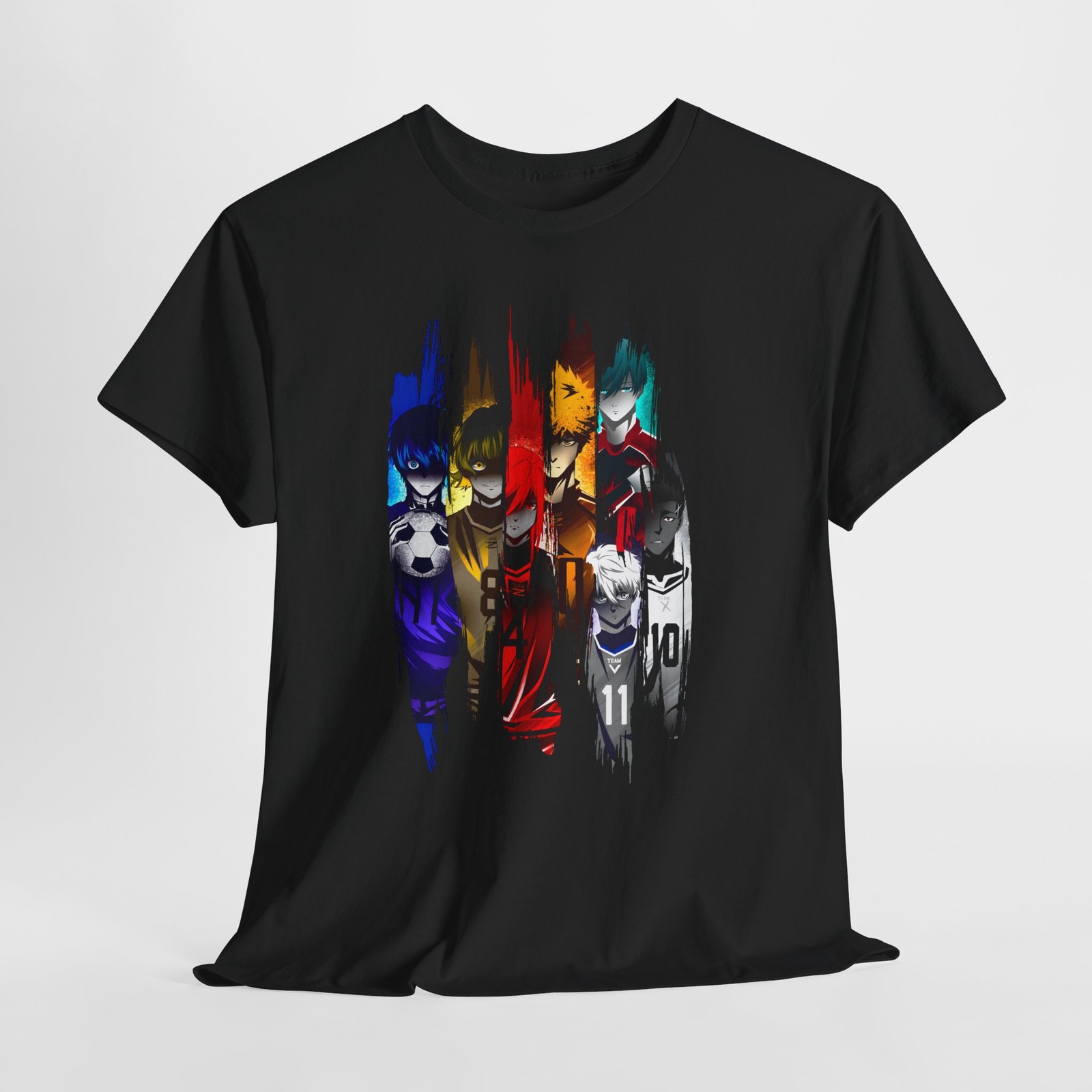 Blue Lock anime, Unisex Heavy Cotton Tee, Crew neck, Tshirt for men, manga.