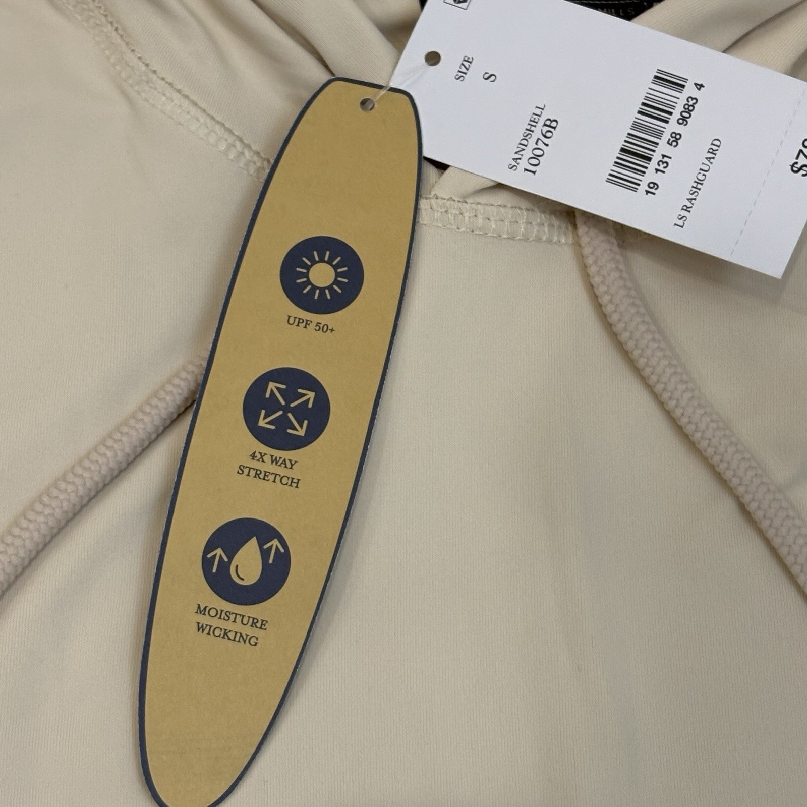NWT SURF PENDLETON Hooded Rash Guard Long Sleeve Hoodie Swim Men’s S UPF 50+ $78