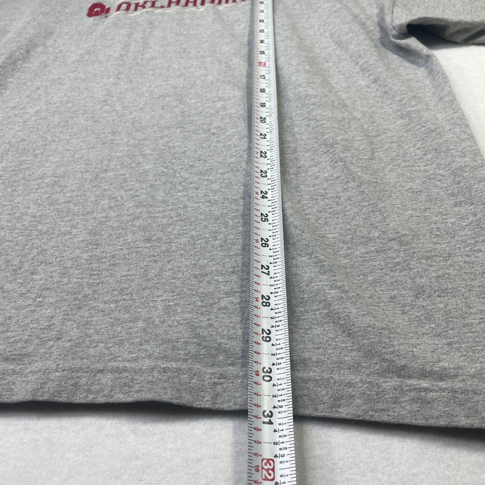 Team Edition Oklahoma Sooners T-Shirt Mens 2XL Gray Embroidered Logo NCAA