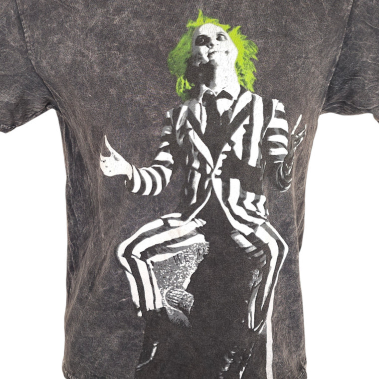 Beetlejuice T Shirt Mens Size Small Gray Tim Burton Its Showtime