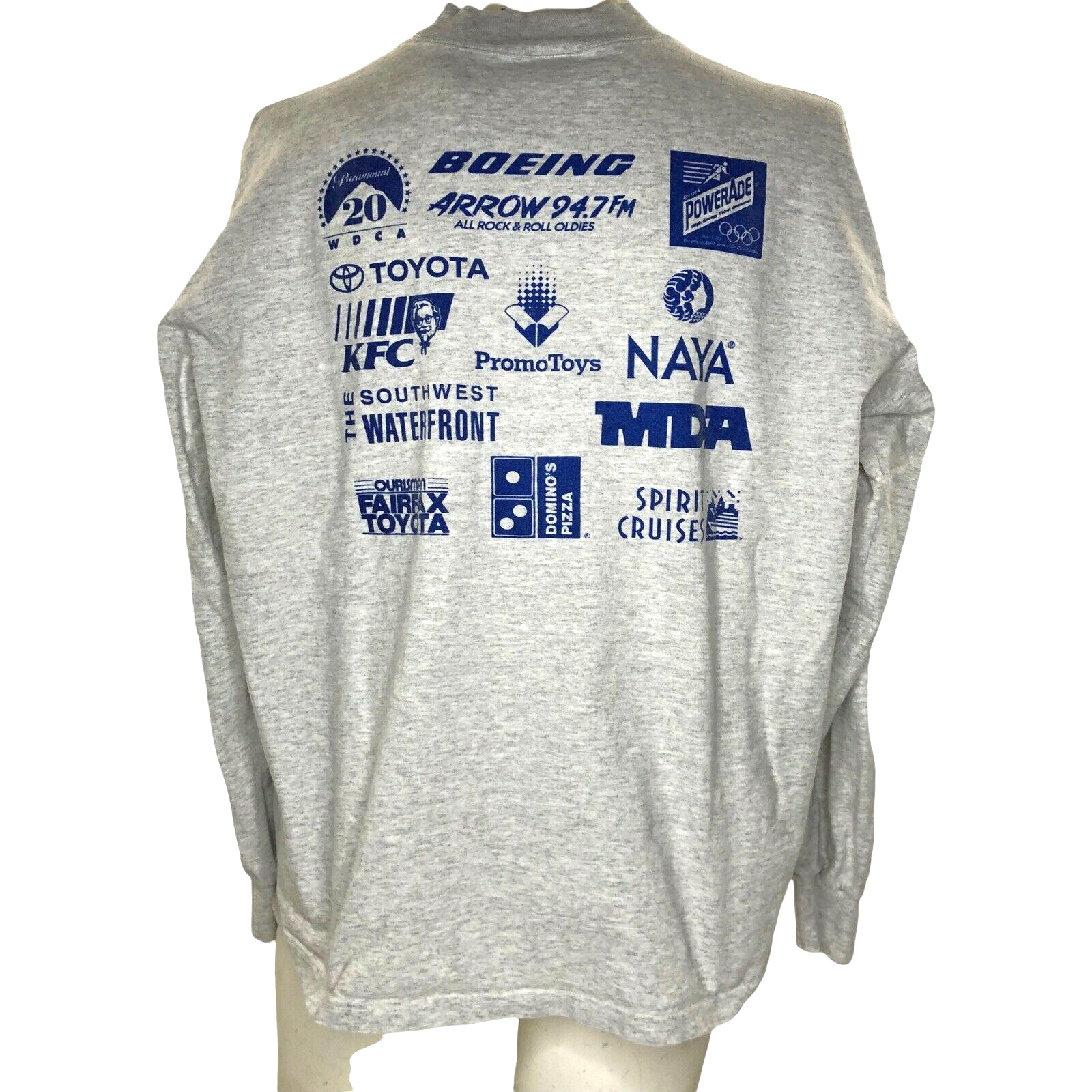 Paramount 20’s 5K Star Trek 1994 T Shirt Long Sleeve Mock Neck Vintage 90’s XL