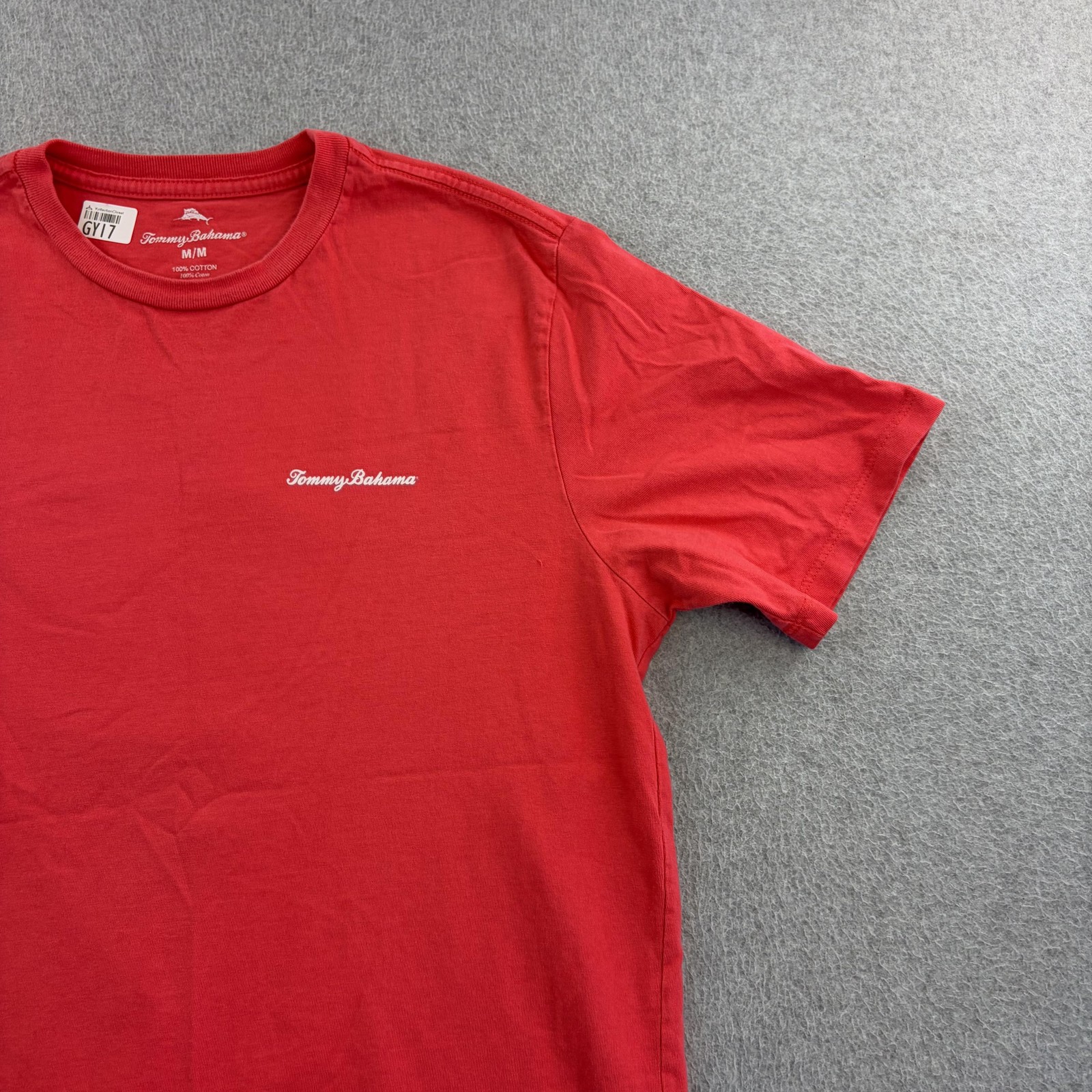 Tommy Bahama Shirt Mens Medium Red Pitcher Catcher Beer Baseball Tee Adult