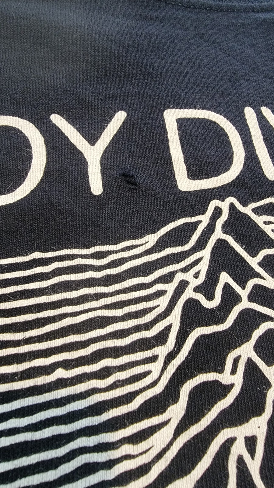 VINTAGE JOY DIVISION UNKNOWN PLEASURES GRAPHIC 00s Y2K TEE SIZE L Band Anvil Tee