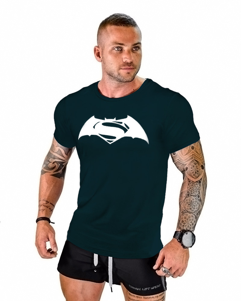 2018 Men Batman Fitness Muscle Bodybuilding Stringers Fitness T-shirt Tee Vest