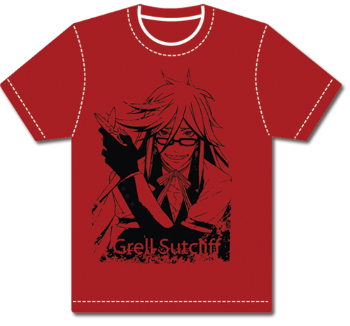 *NEW* Black Butler: Grell with Scissors Small (S) T-Shirt by GE Animation