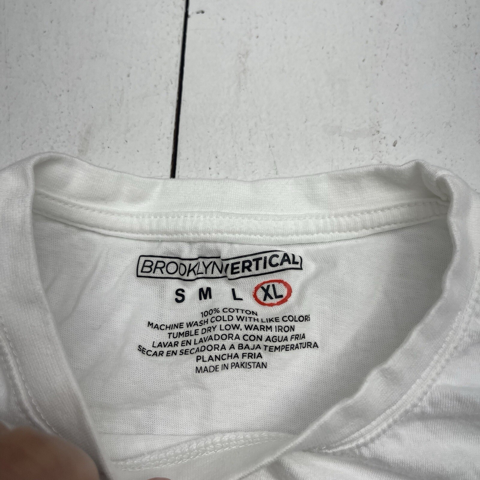 Brooklyn Vertical White Good Things Take Time T Shirt Mens Size XL