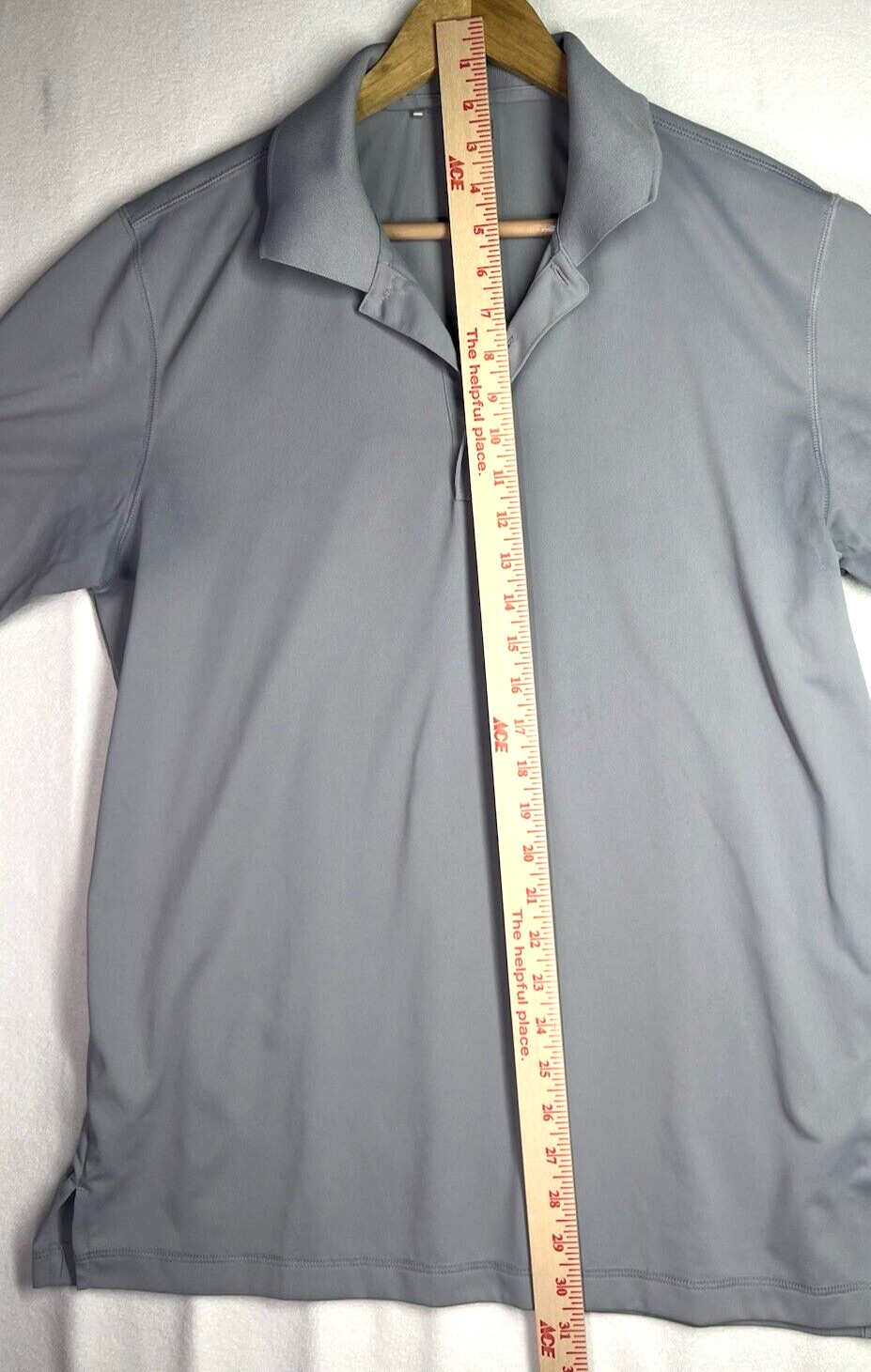 Adidas Pure-Motion Golf Polo Golf Shirt Men’s Size Medium Gray Short Sleeve