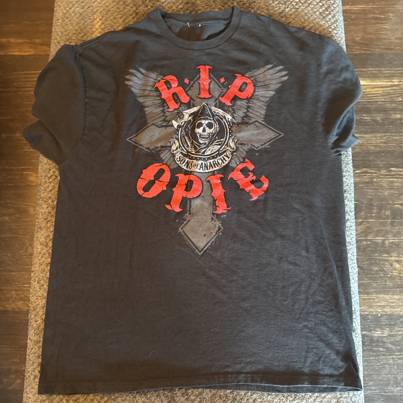Sons Of Anarchy Rip Opie Road Gear T-Shirt Men’s Large Biker Motorcycle EUC