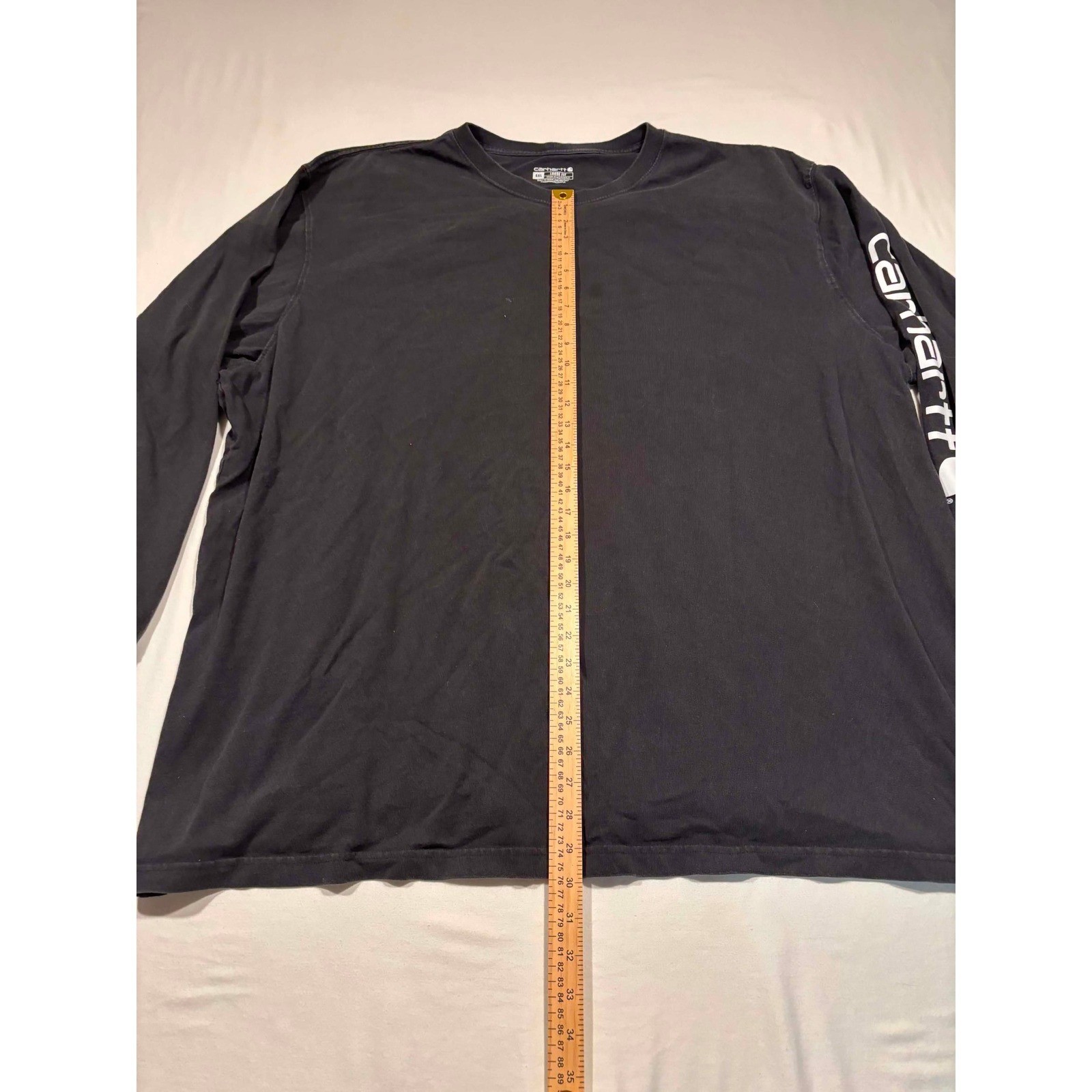 Carhartt Mens 4XL Black Loose Fit Long Sleeve Graphic T-Shirt TK0231-M