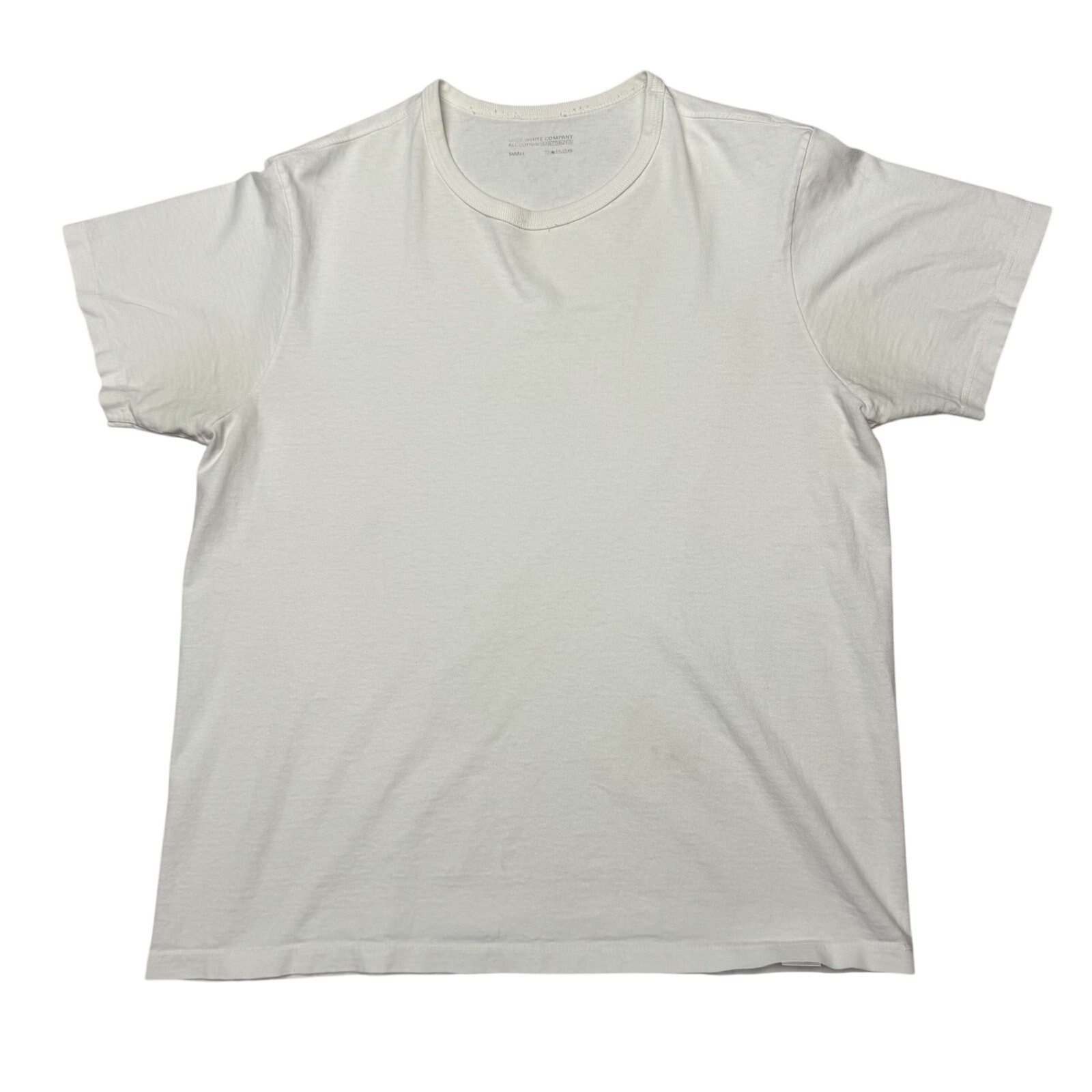 Lady White Co All Cotton Short Sleeve T Shirt Men’s 36/S Minimalist Quiet Luxury
