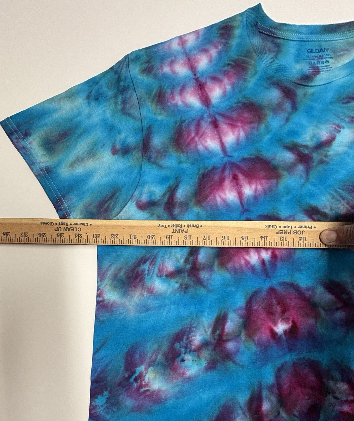 Handmade Ice Tie Dye Adult T-Shirt Unisex Size XL Multicolored Gildan Tee NEW