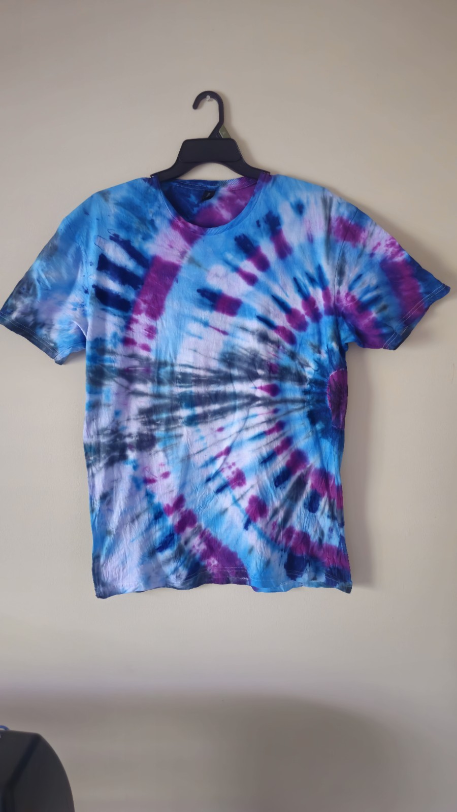 Eclipse Tie Dye Mens T-Shirt Blank Tye Dyed Tee Spiral New