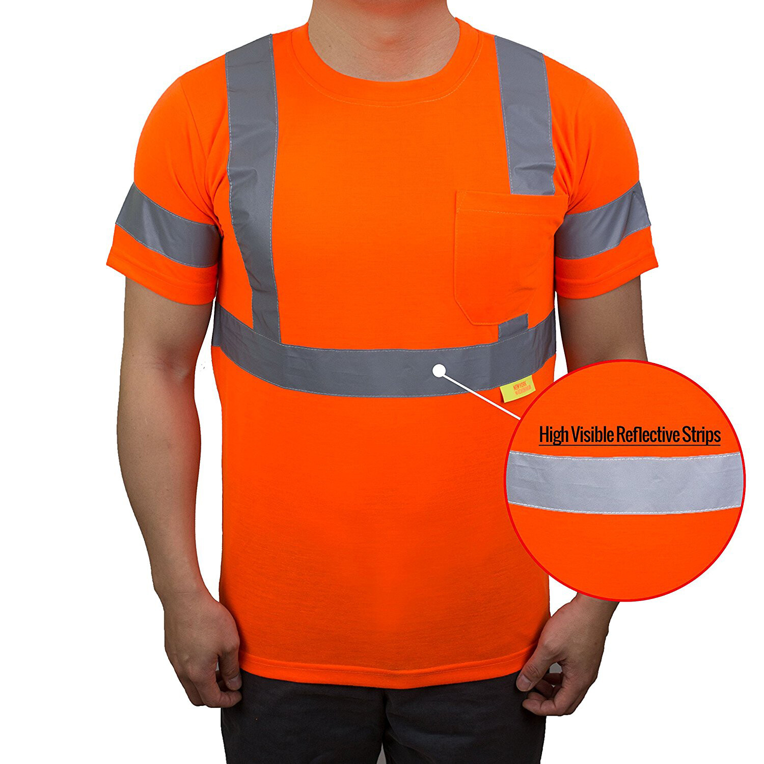 Class 3 Reflective Safety Yellow/ Orange Short Sleeve T-Shirt HIGH VIZ-S9081/2
