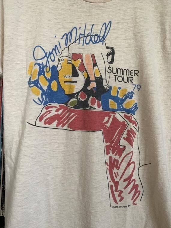 Vintage 1979 Joni Mitchell Concert Tour T Shirt 70’s IM0493