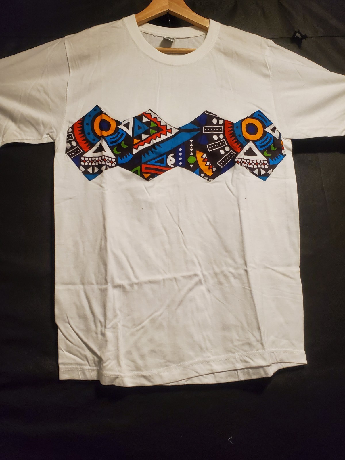 2-Piece Vibrant African Print Lounge Set White Multi-Color – Size XXL (Fits XL)
